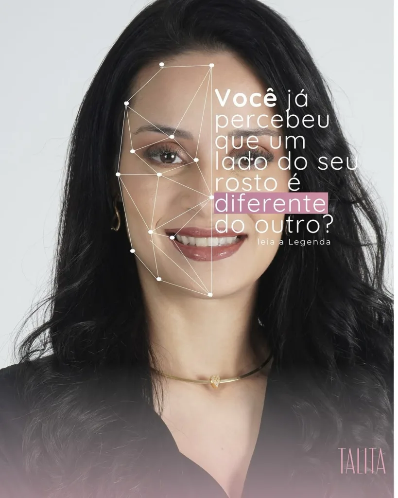 assimetria facial