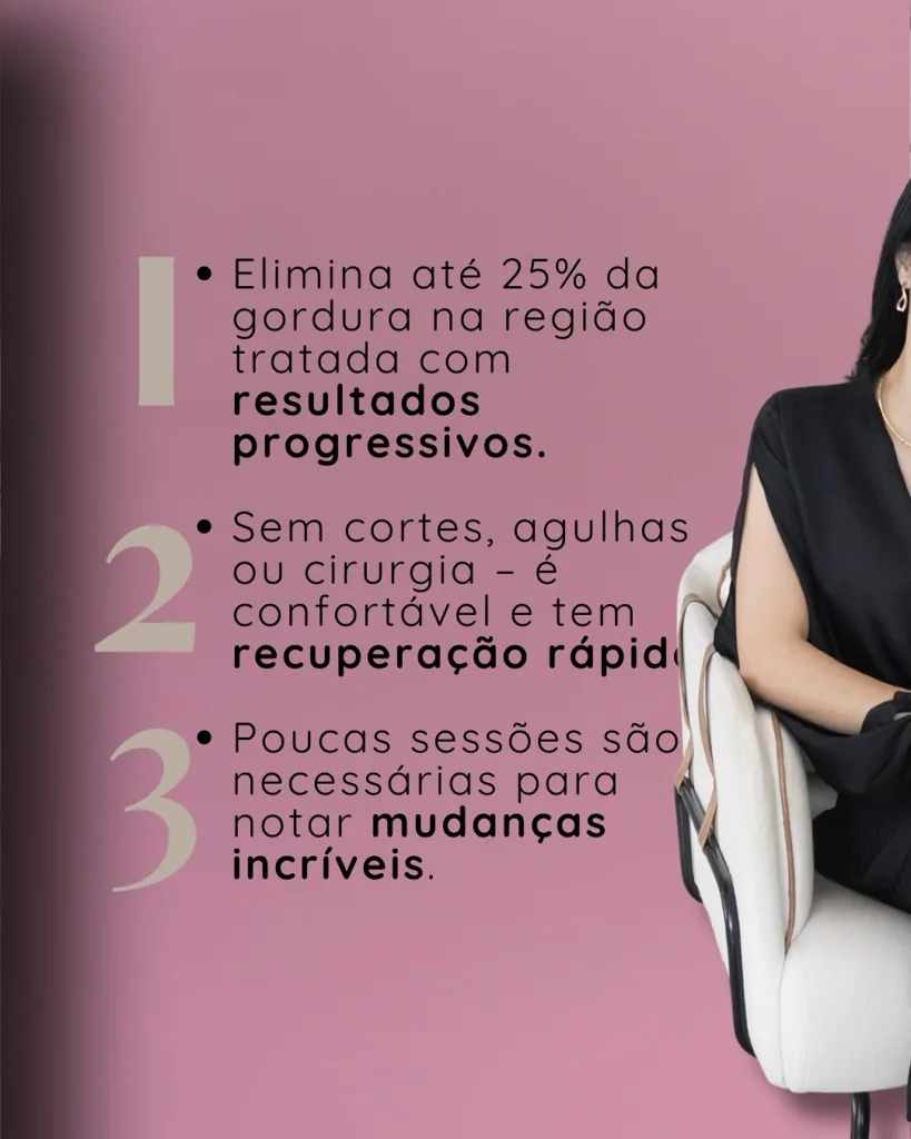 Criolipólise 3 beneficios