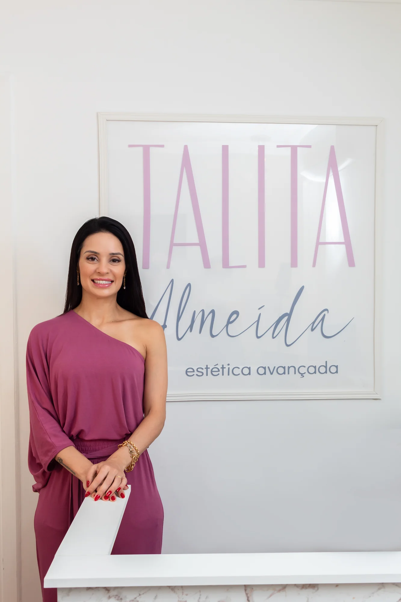 Recepção da clínica Talita Almeida em Moema