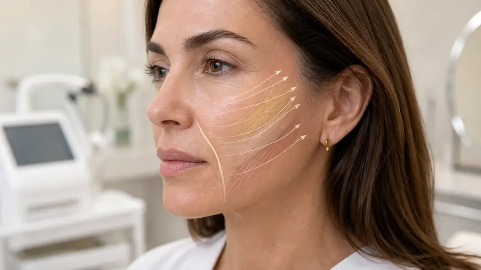 Avaliação do sulco nasolabial com análise do suporte malar e vetores de reposicionamento facial