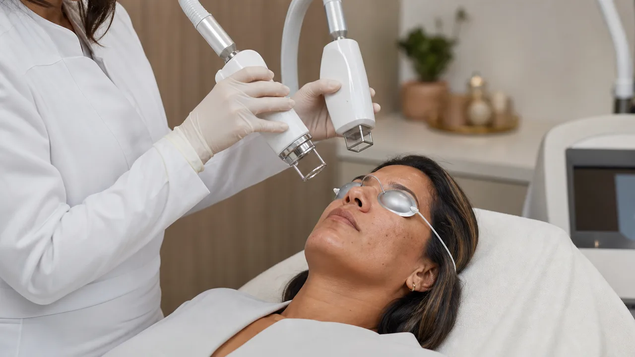 Avaliação clínica facial antes da escolha entre laser Er:YAG e CO2 fracionado