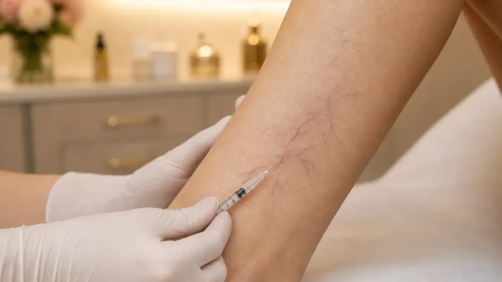 Técnica realista de PEIM com microinjeção superficial em telangiectasia