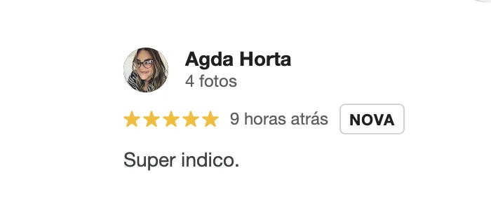 Depoimento no Google sobre Talita Almeida Estética Moema